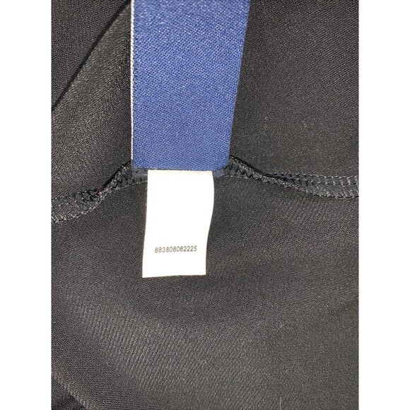 Chaps Classic Midi 3/4 Sleeve V Neck Twist Front Black Party Dress Woman's 1X - Picture 10 of 15